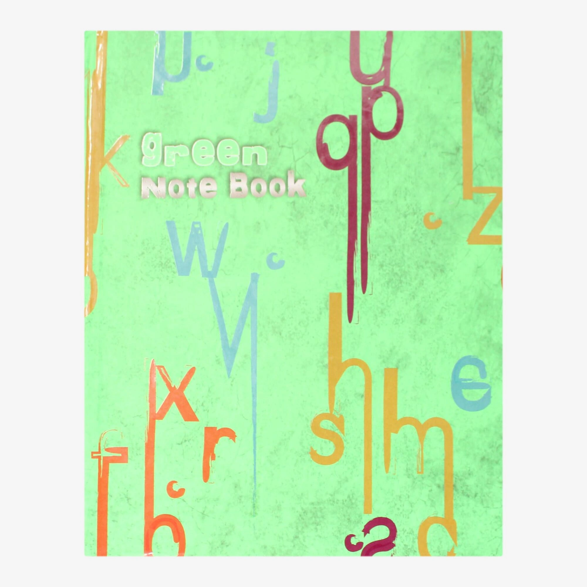 Green Printed Note Book
