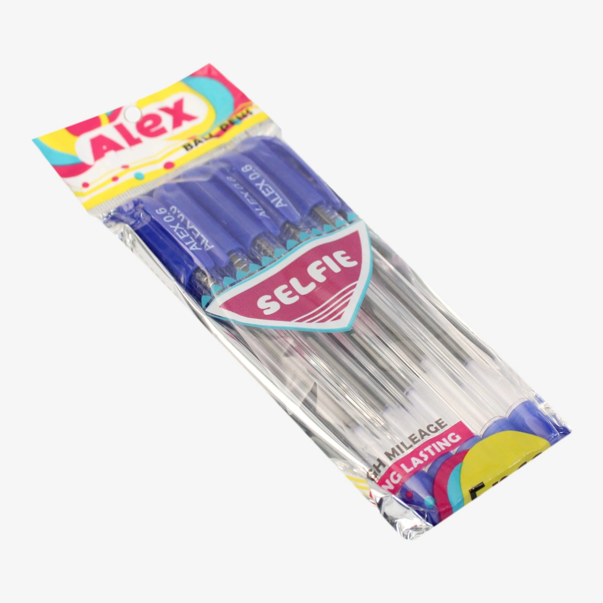 Blue Alex Long Lasting Blue Pen 5 Pcs